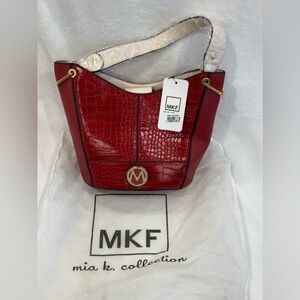 NWT MKF Collection Bag by Mia K. Red